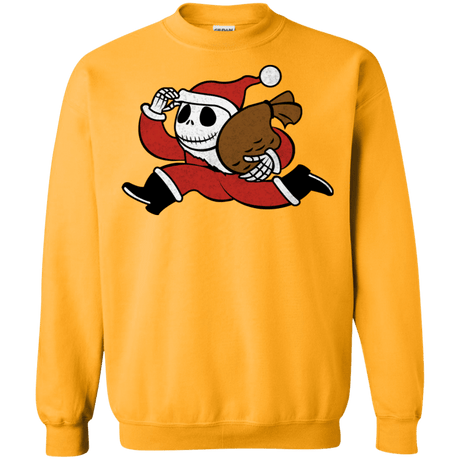 Sweatshirts Gold / S Monopoly Skellington Crewneck Sweatshirt