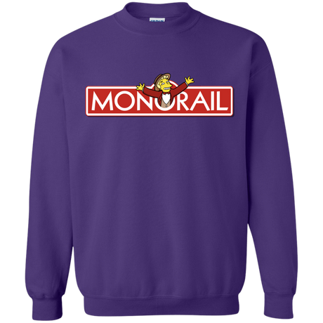 Sweatshirts Purple / S Monorail Crewneck Sweatshirt