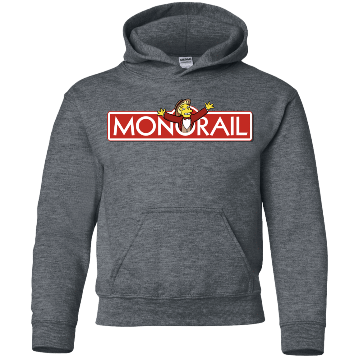 Sweatshirts Dark Heather / YS Monorail Youth Hoodie