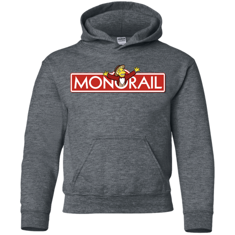 Sweatshirts Dark Heather / YS Monorail Youth Hoodie