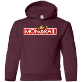 Sweatshirts Maroon / YS Monorail Youth Hoodie
