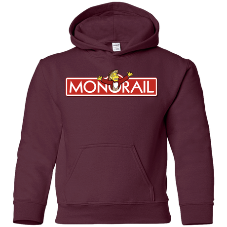 Sweatshirts Maroon / YS Monorail Youth Hoodie