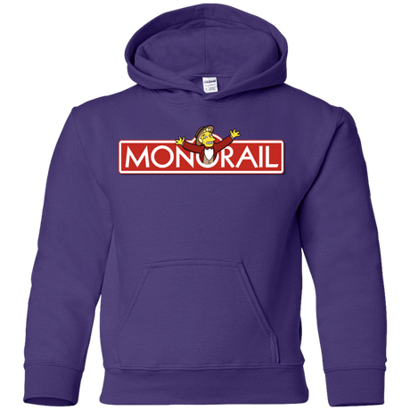 Sweatshirts Purple / YS Monorail Youth Hoodie