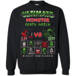 Sweatshirts Black / Small Monster Death Match Crewneck Sweatshirt