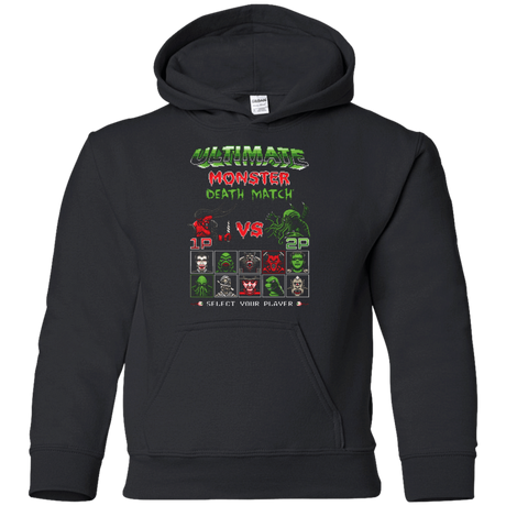 Sweatshirts Black / YS Monster Death Match Youth Hoodie