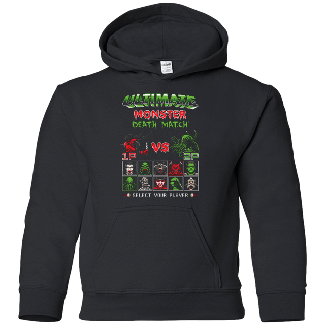 Sweatshirts Black / YS Monster Death Match Youth Hoodie