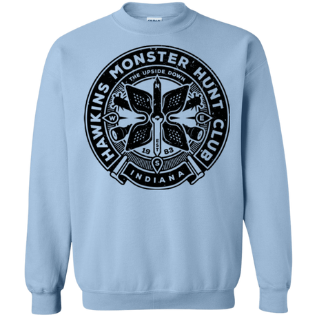 Sweatshirts Light Blue / Small Monster Hunt Club Crewneck Sweatshirt