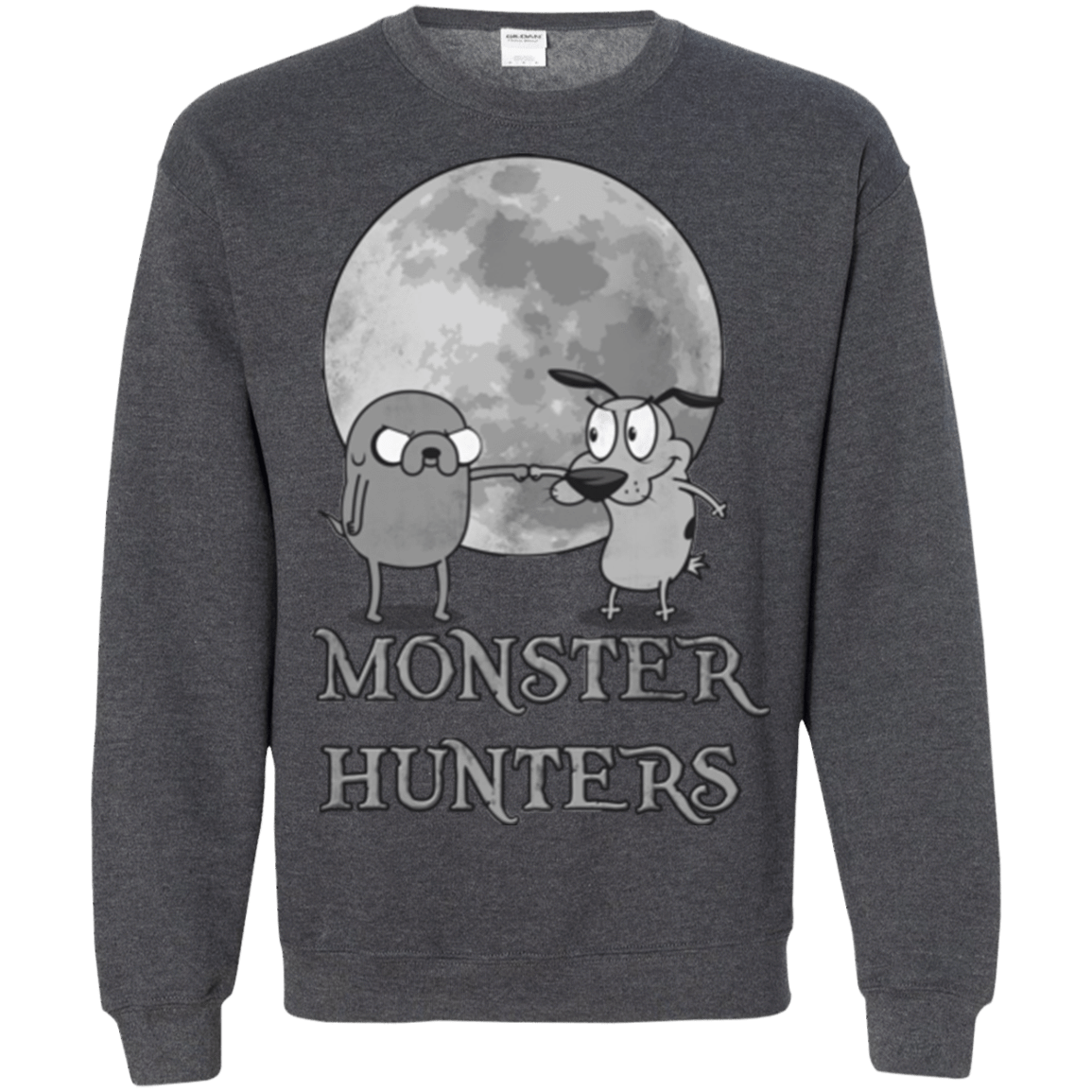 Sweatshirts Dark Heather / Small Monster Hunters Crewneck Sweatshirt