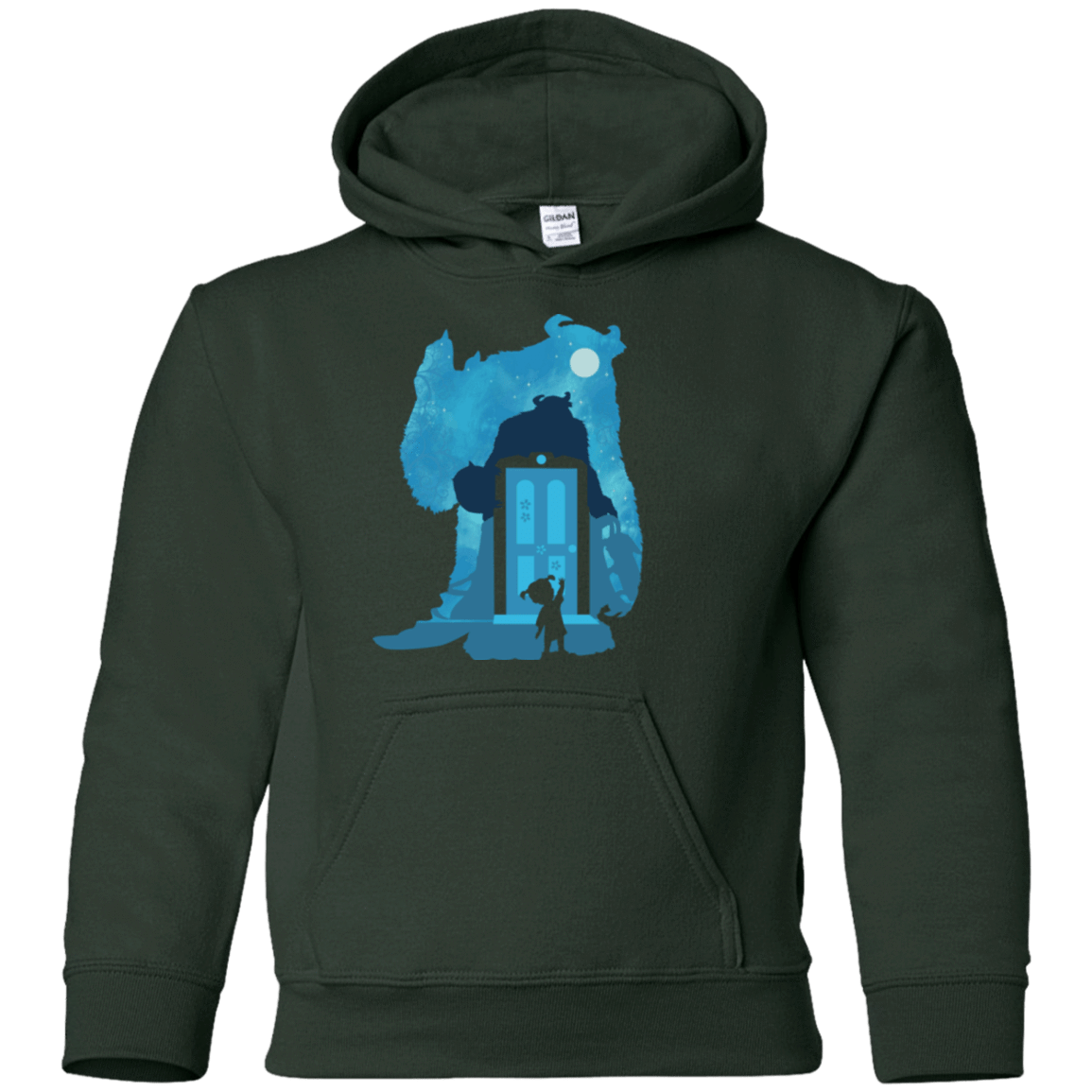 Sweatshirts Forest Green / YS Monster Portrait Youth Hoodie