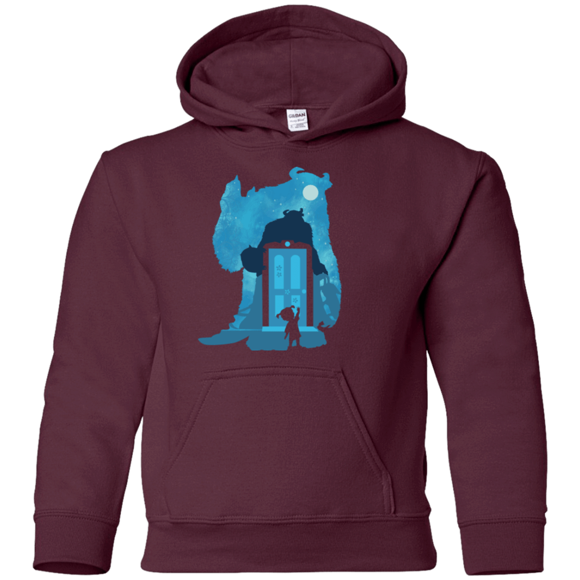 Sweatshirts Maroon / YS Monster Portrait Youth Hoodie
