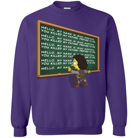 Sweatshirts Purple / Small Montoya Detention Crewneck Sweatshirt