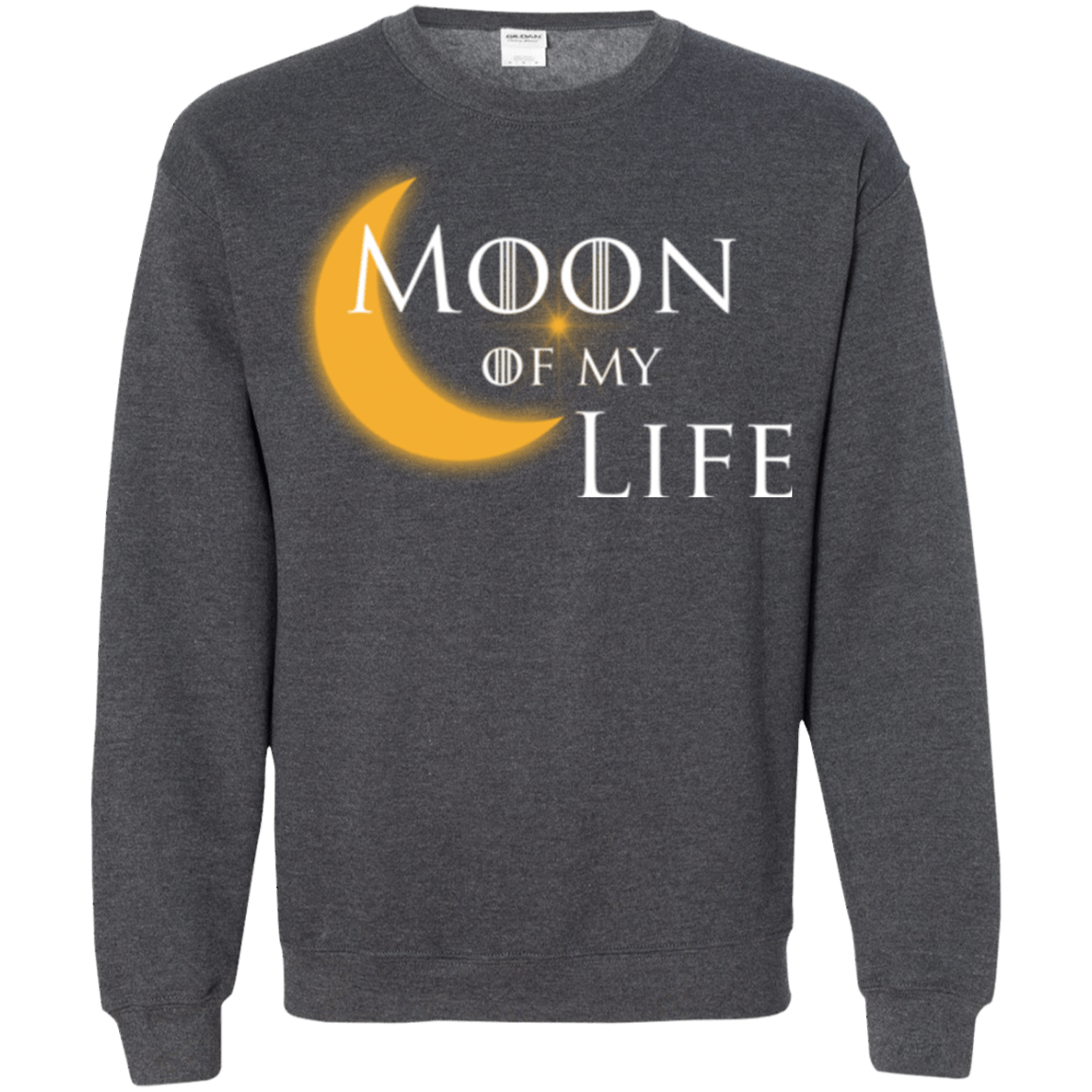 Sweatshirts Dark Heather / Small Moon of my Life Crewneck Sweatshirt