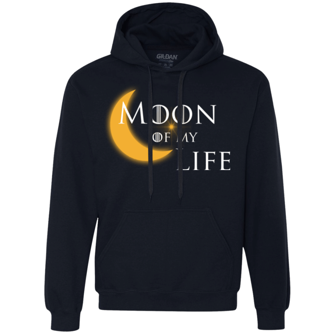 Sweatshirts Navy / Small Moon of my Life Premium Fleece Hoodie
