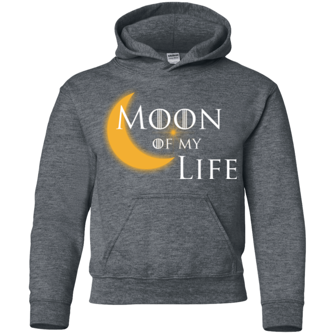 Sweatshirts Dark Heather / YS Moon of my Life Youth Hoodie