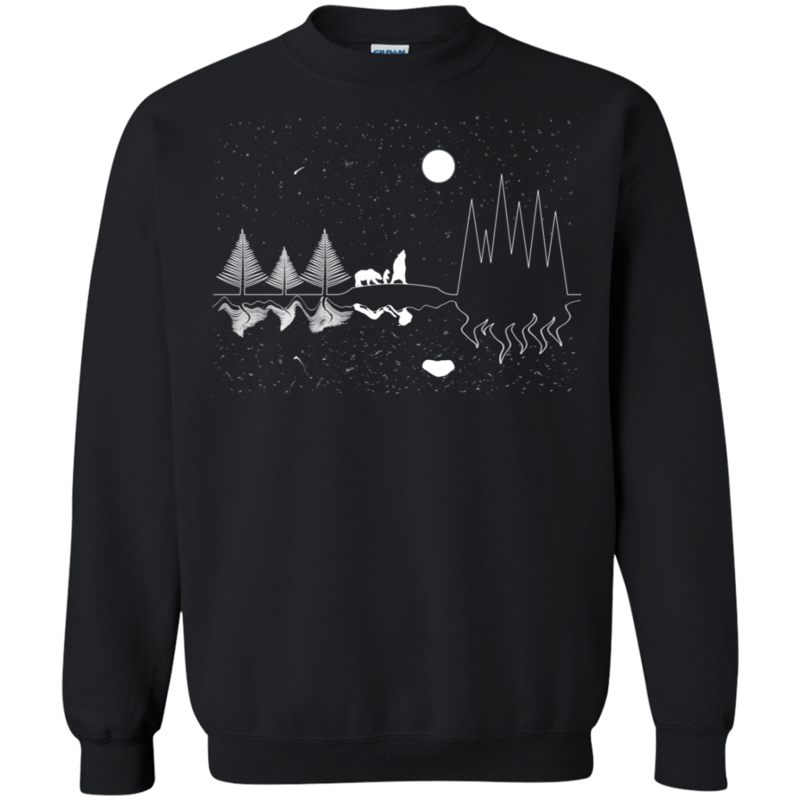 Sweatshirts Black / S Moonlit Travels Crewneck Sweatshirt