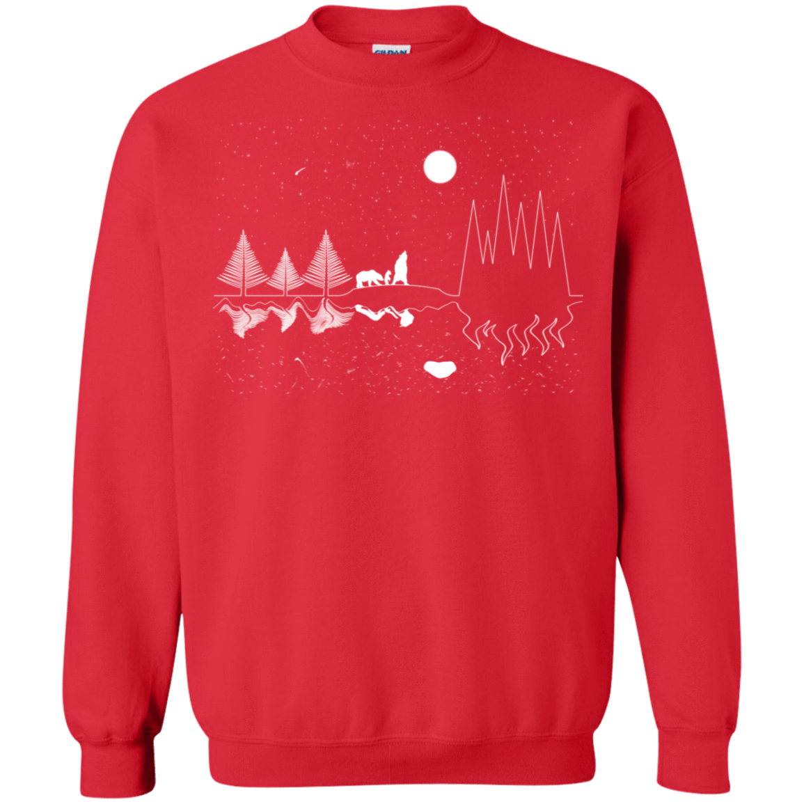 Sweatshirts Red / S Moonlit Travels Crewneck Sweatshirt