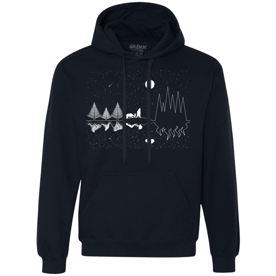 Sweatshirts Navy / S Moonlit Travels Premium Fleece Hoodie