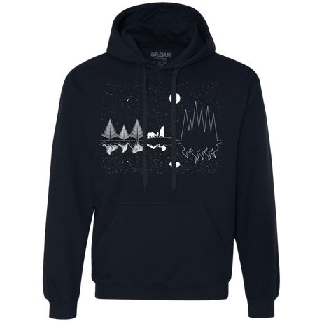 Sweatshirts Navy / S Moonlit Travels Premium Fleece Hoodie