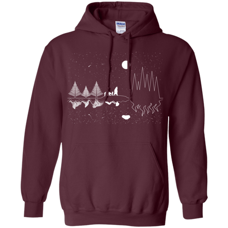 Sweatshirts Maroon / S Moonlit Travels Pullover Hoodie
