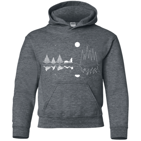 Sweatshirts Dark Heather / YS Moonlit Travels Youth Hoodie