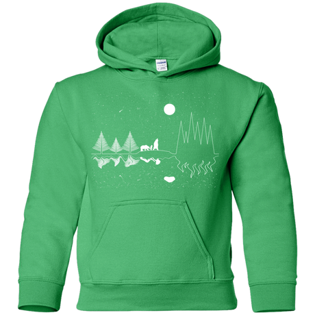 Sweatshirts Irish Green / YS Moonlit Travels Youth Hoodie