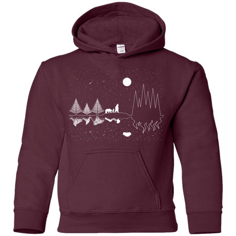 Sweatshirts Maroon / YS Moonlit Travels Youth Hoodie