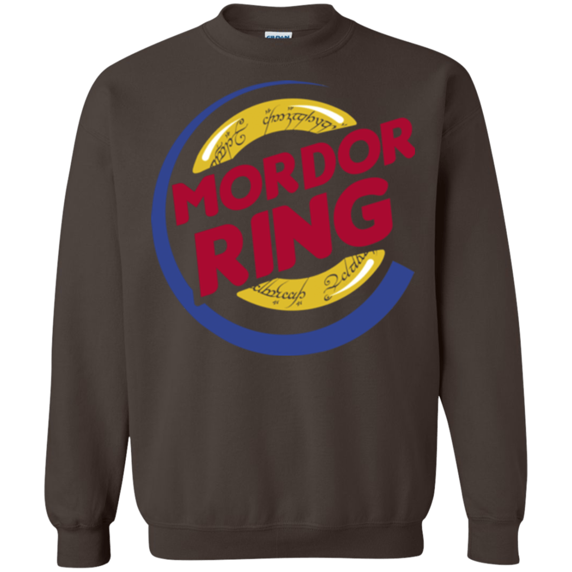 Sweatshirts Dark Chocolate / Small Mordor Ring Crewneck Sweatshirt