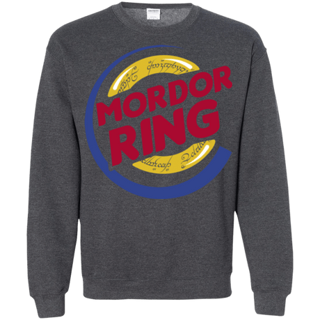 Sweatshirts Dark Heather / Small Mordor Ring Crewneck Sweatshirt