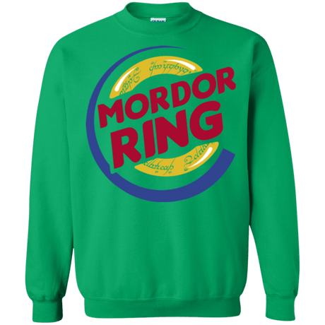 Sweatshirts Irish Green / Small Mordor Ring Crewneck Sweatshirt