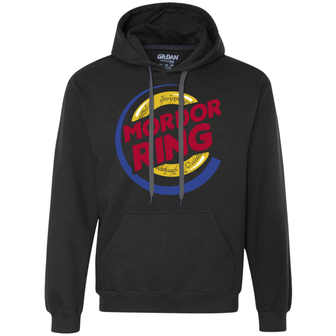 Sweatshirts Black / Small Mordor Ring Premium Fleece Hoodie