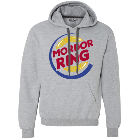 Sweatshirts Sport Grey / Small Mordor Ring Premium Fleece Hoodie
