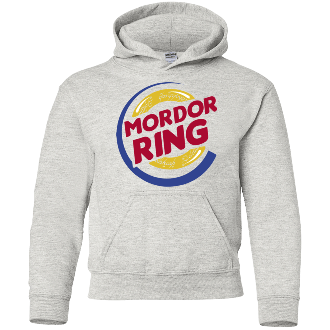 Sweatshirts Ash / YS Mordor Ring Youth Hoodie