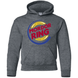 Sweatshirts Dark Heather / YS Mordor Ring Youth Hoodie