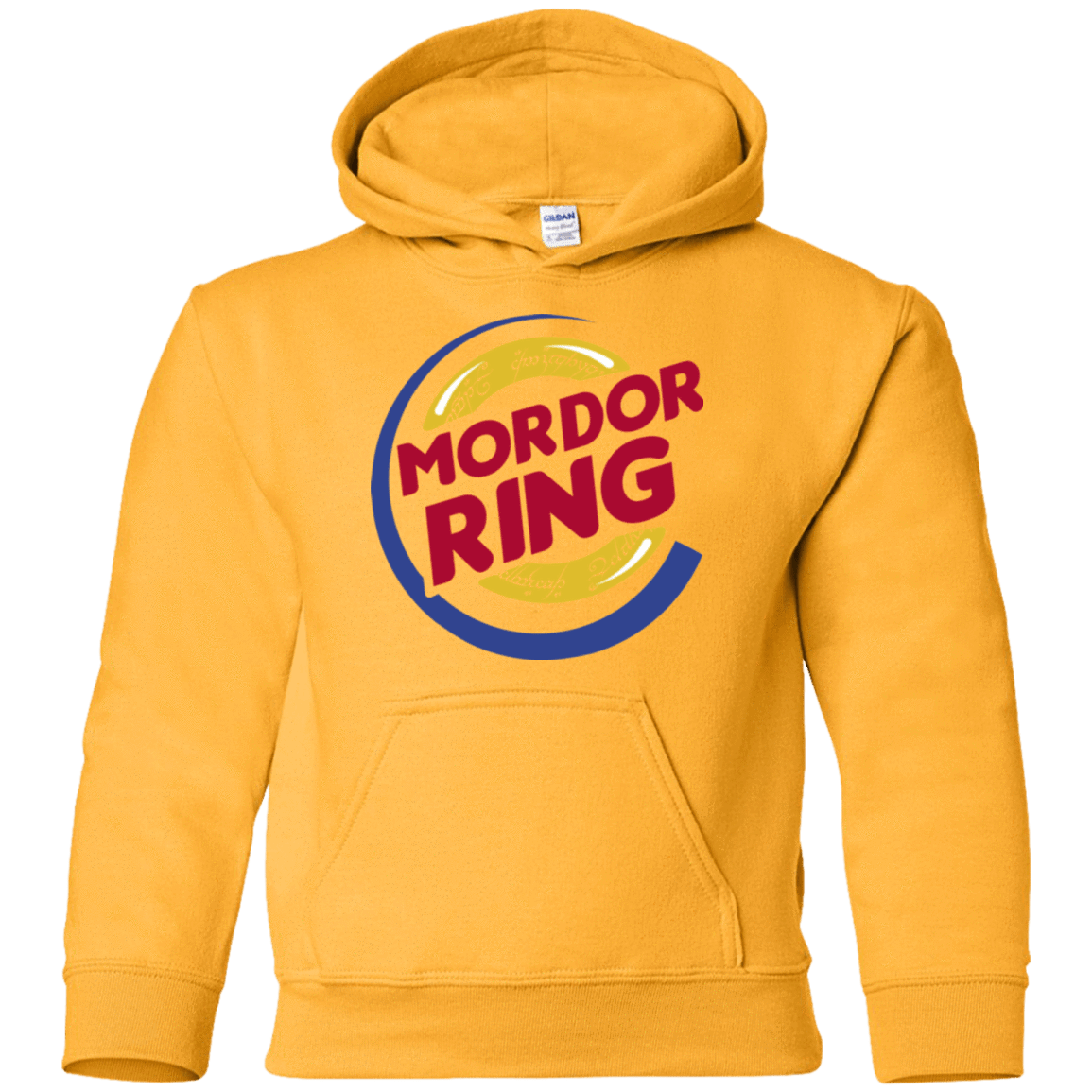 Sweatshirts Gold / YS Mordor Ring Youth Hoodie