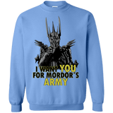 Sweatshirts Carolina Blue / Small Mordors army Crewneck Sweatshirt