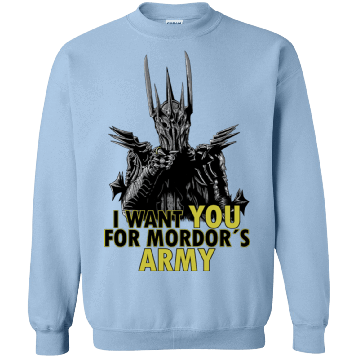 Sweatshirts Light Blue / Small Mordors army Crewneck Sweatshirt