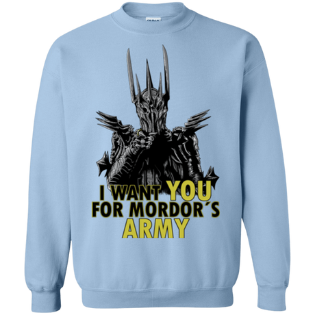 Sweatshirts Light Blue / Small Mordors army Crewneck Sweatshirt