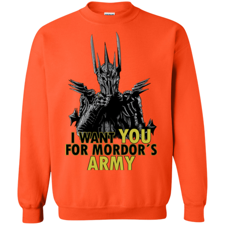 Sweatshirts Orange / Small Mordors army Crewneck Sweatshirt