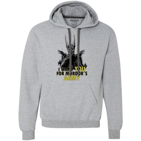 Sweatshirts Sport Grey / Small Mordors army Premium Fleece Hoodie