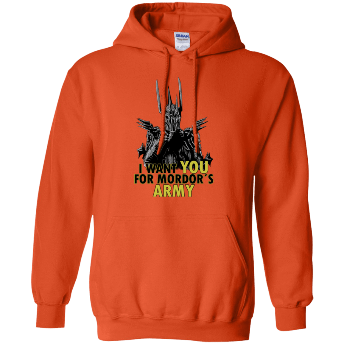 Sweatshirts Orange / Small Mordors army Pullover Hoodie