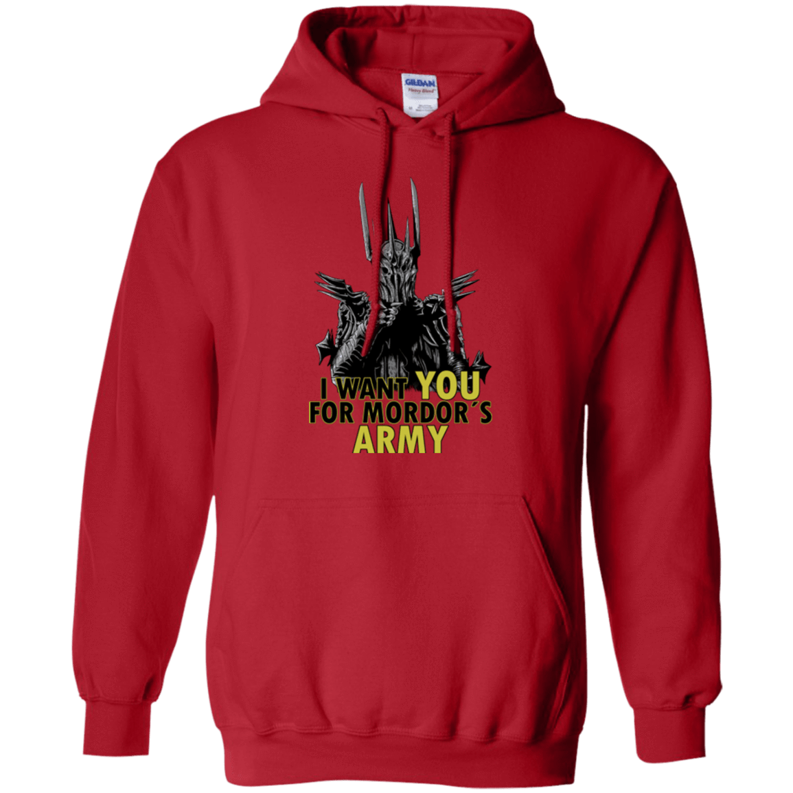 Sweatshirts Red / Small Mordors army Pullover Hoodie