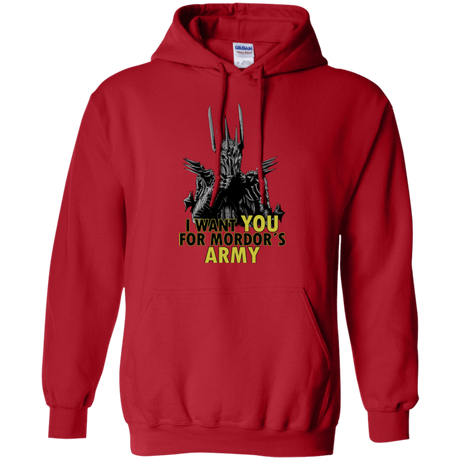 Sweatshirts Red / Small Mordors army Pullover Hoodie