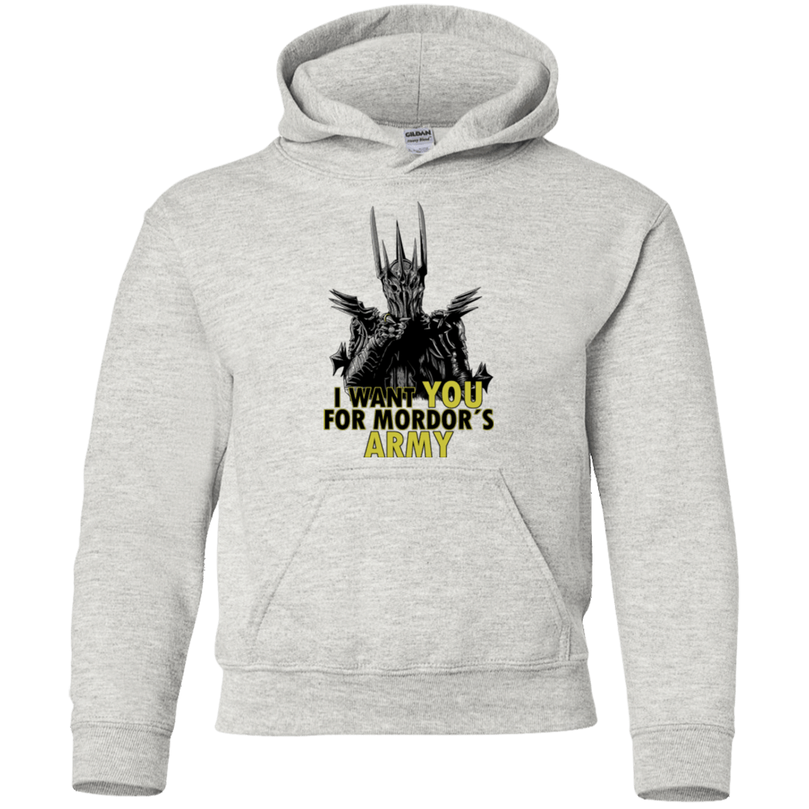Sweatshirts Ash / YS Mordors army Youth Hoodie