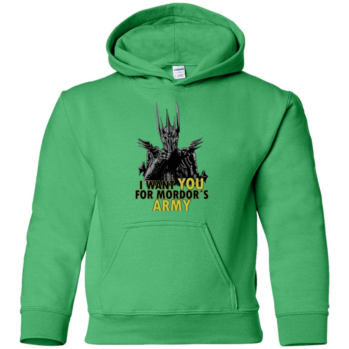 Sweatshirts Irish Green / YS Mordors army Youth Hoodie