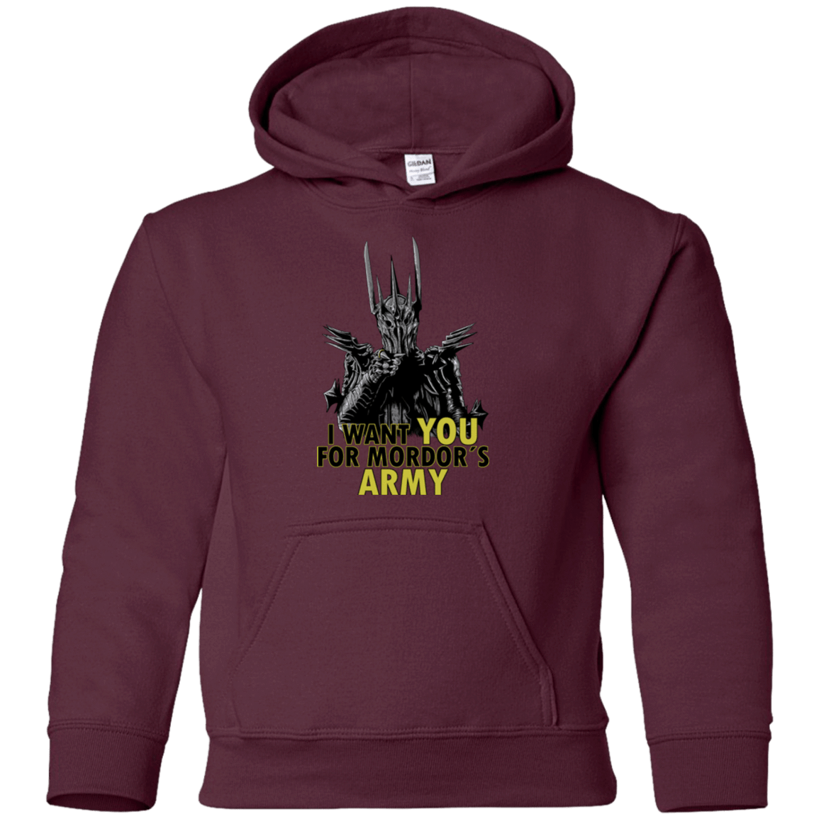 Sweatshirts Maroon / YS Mordors army Youth Hoodie
