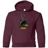 Sweatshirts Maroon / YS Mordors army Youth Hoodie