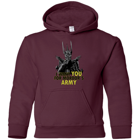 Sweatshirts Maroon / YS Mordors army Youth Hoodie