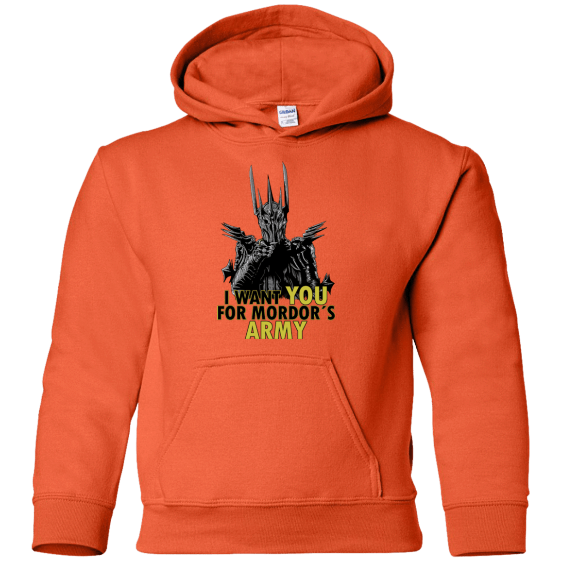 Sweatshirts Orange / YS Mordors army Youth Hoodie