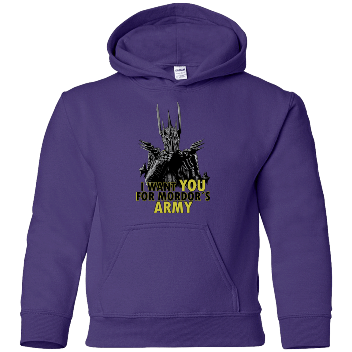 Sweatshirts Purple / YS Mordors army Youth Hoodie