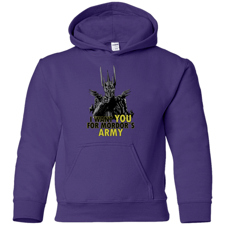 Sweatshirts Purple / YS Mordors army Youth Hoodie
